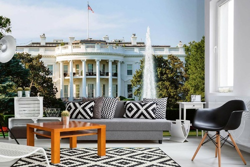 Vlies Fototapete - Das Weiße Haus in Washington 375 x 250 cm